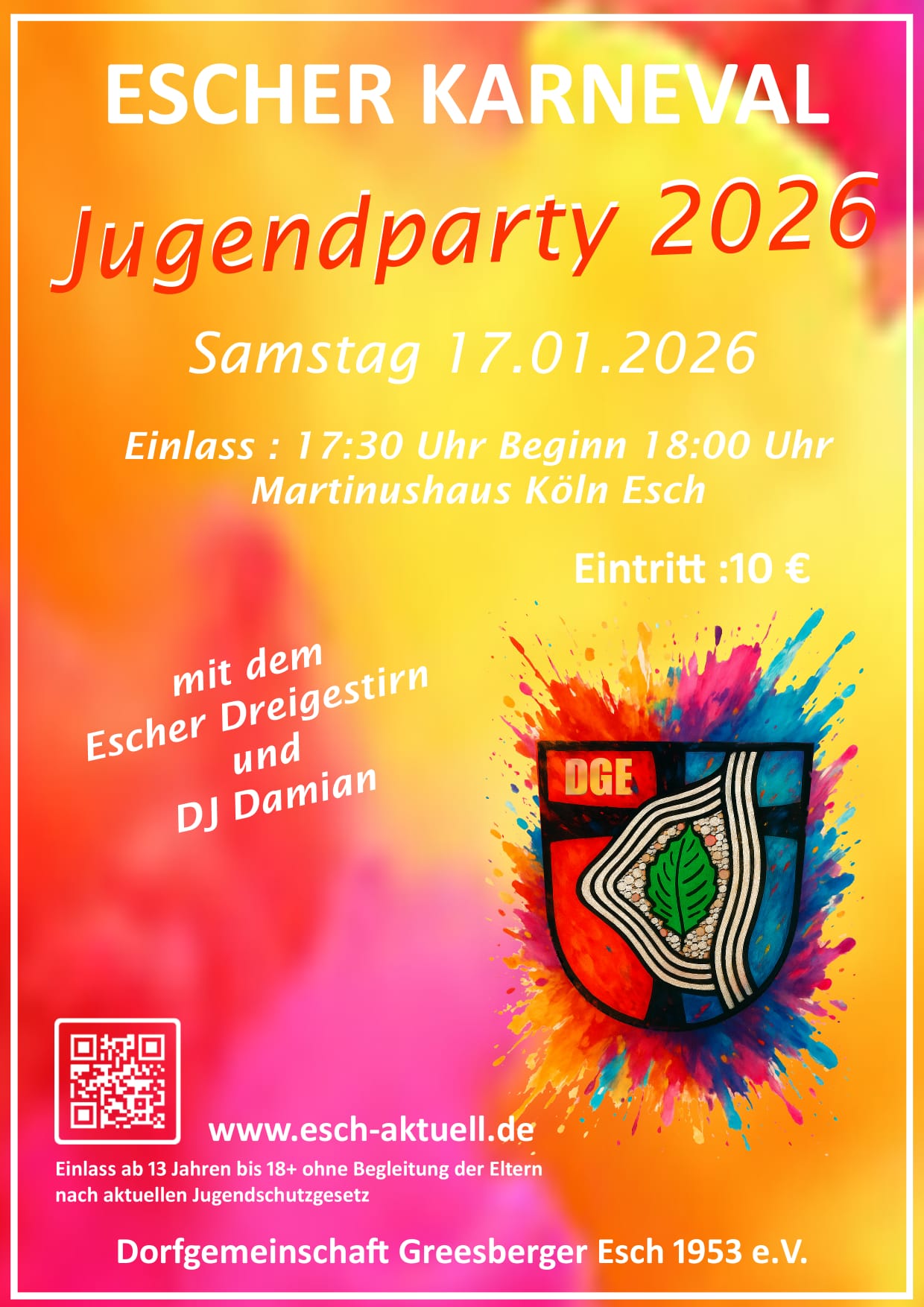 17.01.2026 · Jugendparty - Escher Karneval